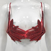 Leaf Rhinestone Bra - Festigal
