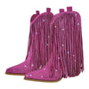 Tassel Rhinestone Cowgirl Boots