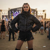 Sequin Puffer Bomber Jacket
