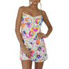 Backless Embellished Chain Strap Dress - Festigal