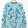 Crochet Flower Mohair Cardigan - Festigal
