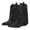 Tassel Rhinestone Cowgirl Boots