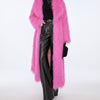Shaggy Long Waist Tie Coat