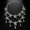 Double Layer Star Rhinestone Necklace - Festigal