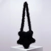 Faux Fur Star Crossbody Bag - Festigal