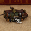Unisex Handmade Leather Adjustable Wristband - Festigal