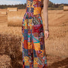 Patchwork Effect Jumpsuit - Festigal