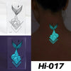 Blue Luminous Tattoo Stickers - Festigal
