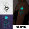 Blue Luminous Tattoo Stickers - Festigal