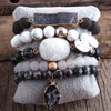 5 Pc Druzy Bracelet Set - Festigal