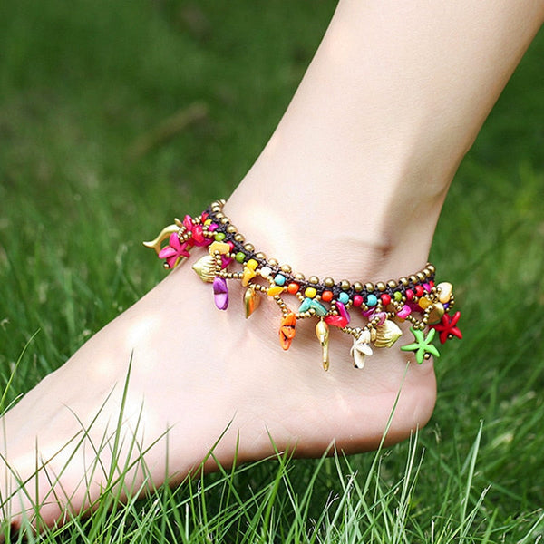 Starfish and Dolphin Anklet - Festigal