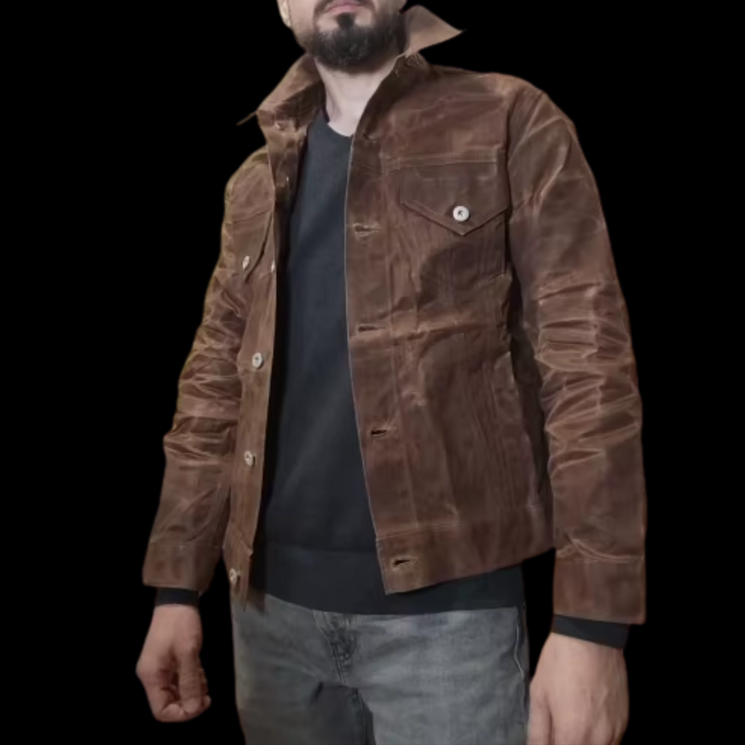 Khaki Oil Waxed Jacket