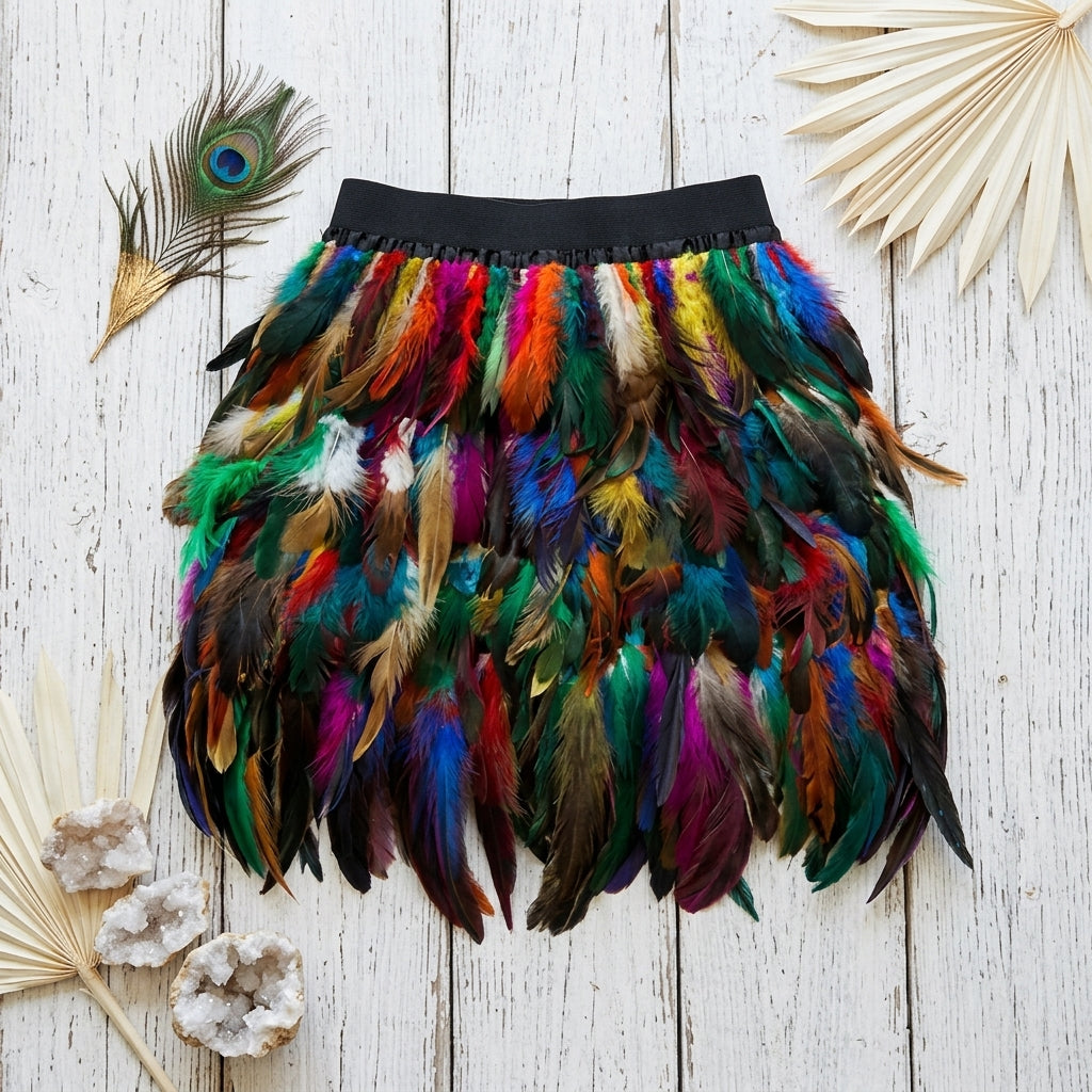Feather High Waist Skirt🪶✨