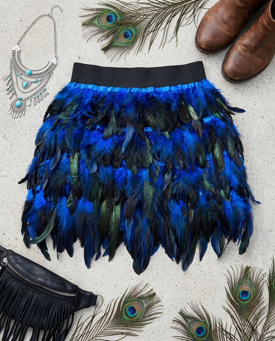 Feather High Waist Skirt🪶✨