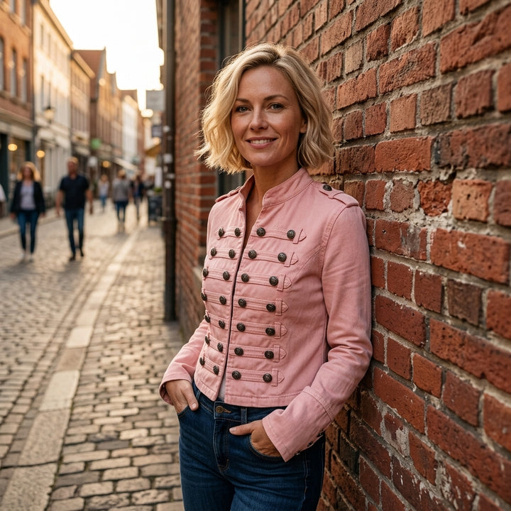 Retro Military Style Denim Jacket