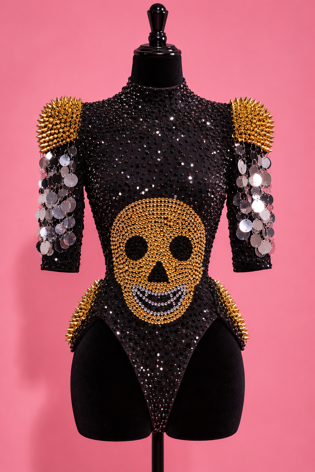 Sequin Skull Bodysuit