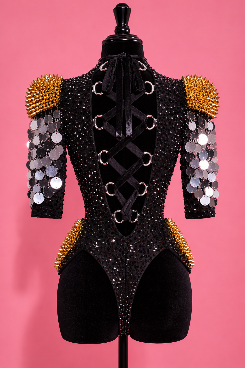 Sequin Skull Bodysuit