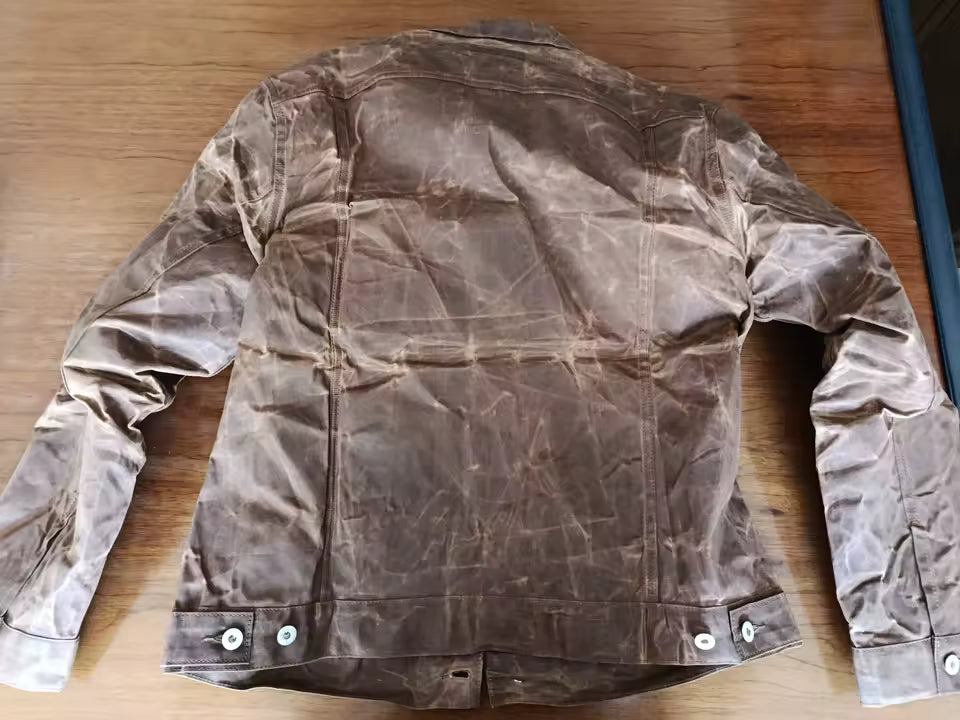 Khaki Oil Waxed Jacket