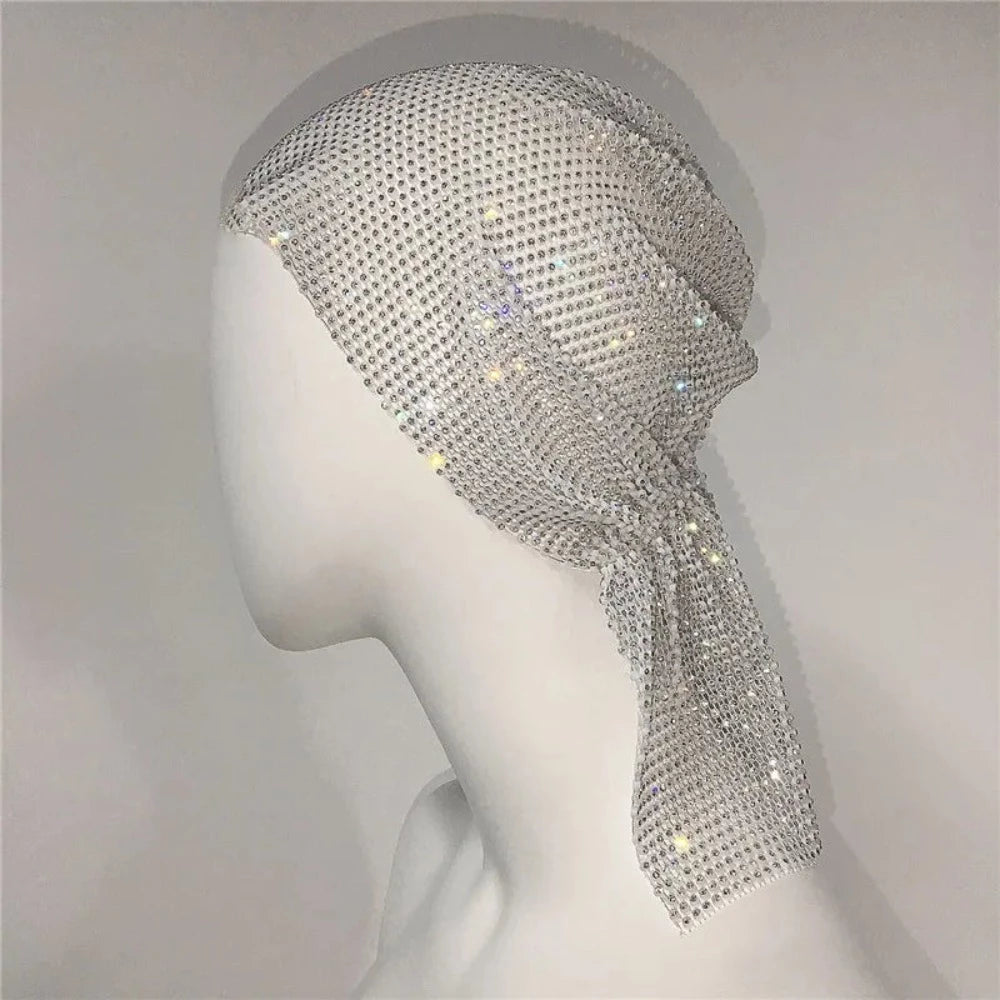 Rihanna Style Rhinestone Bandana - Festigal