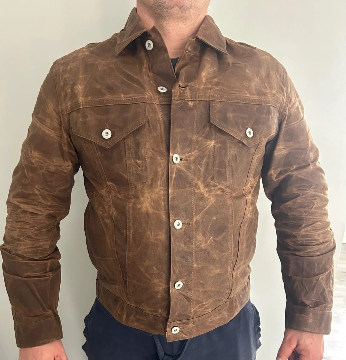 Khaki Oil Waxed Jacket