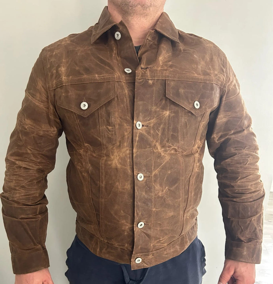 Khaki Oil Waxed Jacket