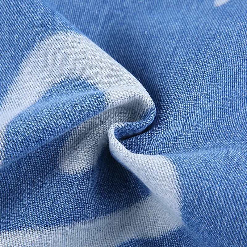 Vintage Heart Printed Wide Legged Jeans - Festigal