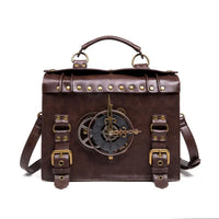 Steampunk Vintage Look Timepiece Shoulder Bag - Festigal
