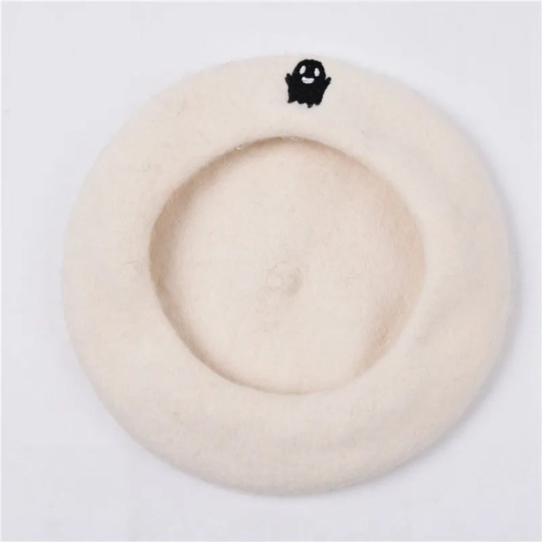 Embroidered Ghost Beret - Festigal