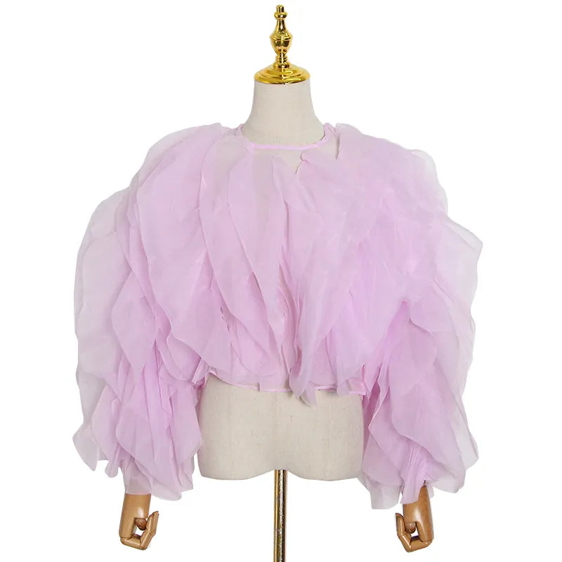 Exaggerated Chiffon Blouse - Festigal