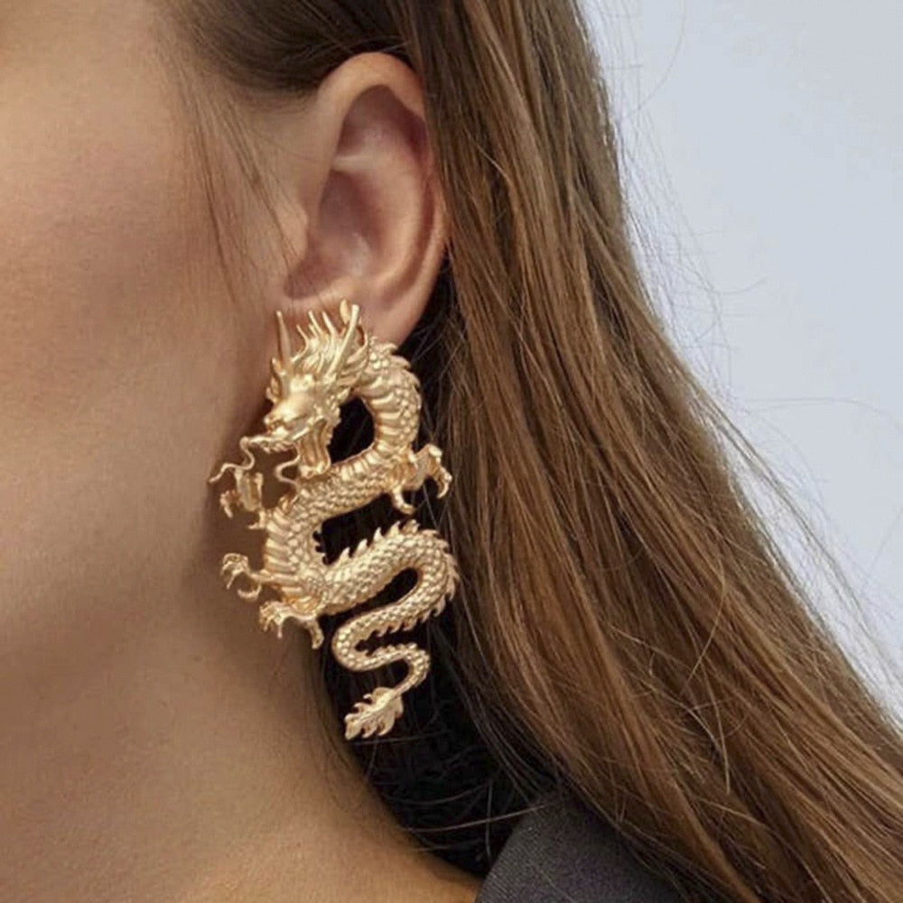 Chinese New Year Dragon Earrings - Festigal