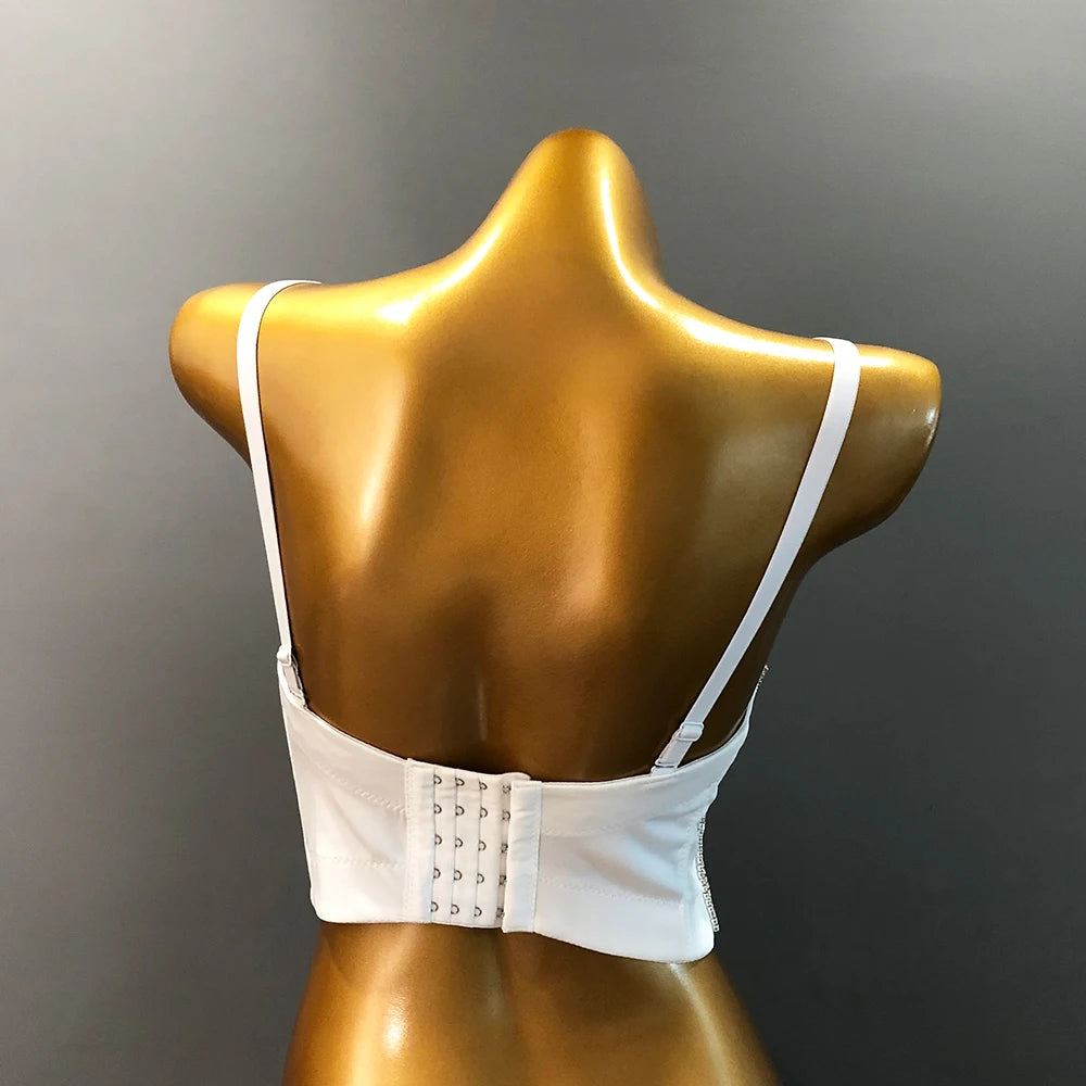 Diamante Embellished Corset Bustier - Festigal