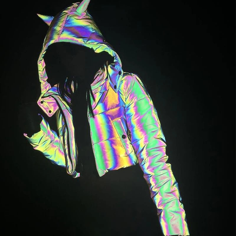 Reflective Devil Puffer Jacket - Festigal