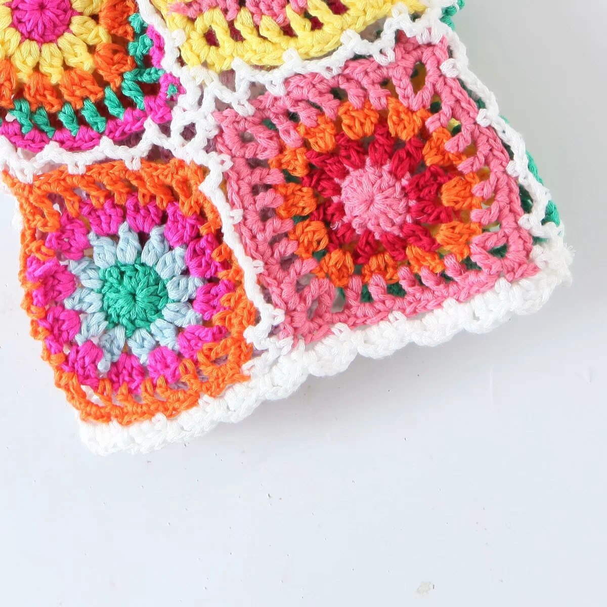 Sunburst Boho Coloured Hand Crochet Cardigan - Festigal