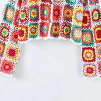 Sunburst Boho Coloured Hand Crochet Cardigan
