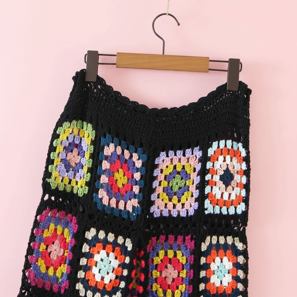 Granny Square Crochet Pants