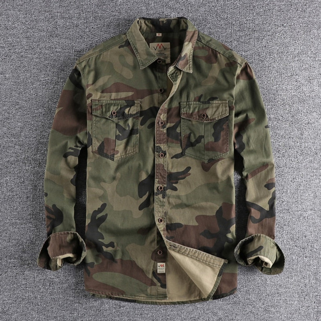 Men's Camouflage Cargo Shirt - Festigal