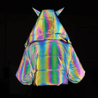 Reflective Devil Puffer Jacket