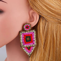 Geometric Beaded Earrings - Festigal