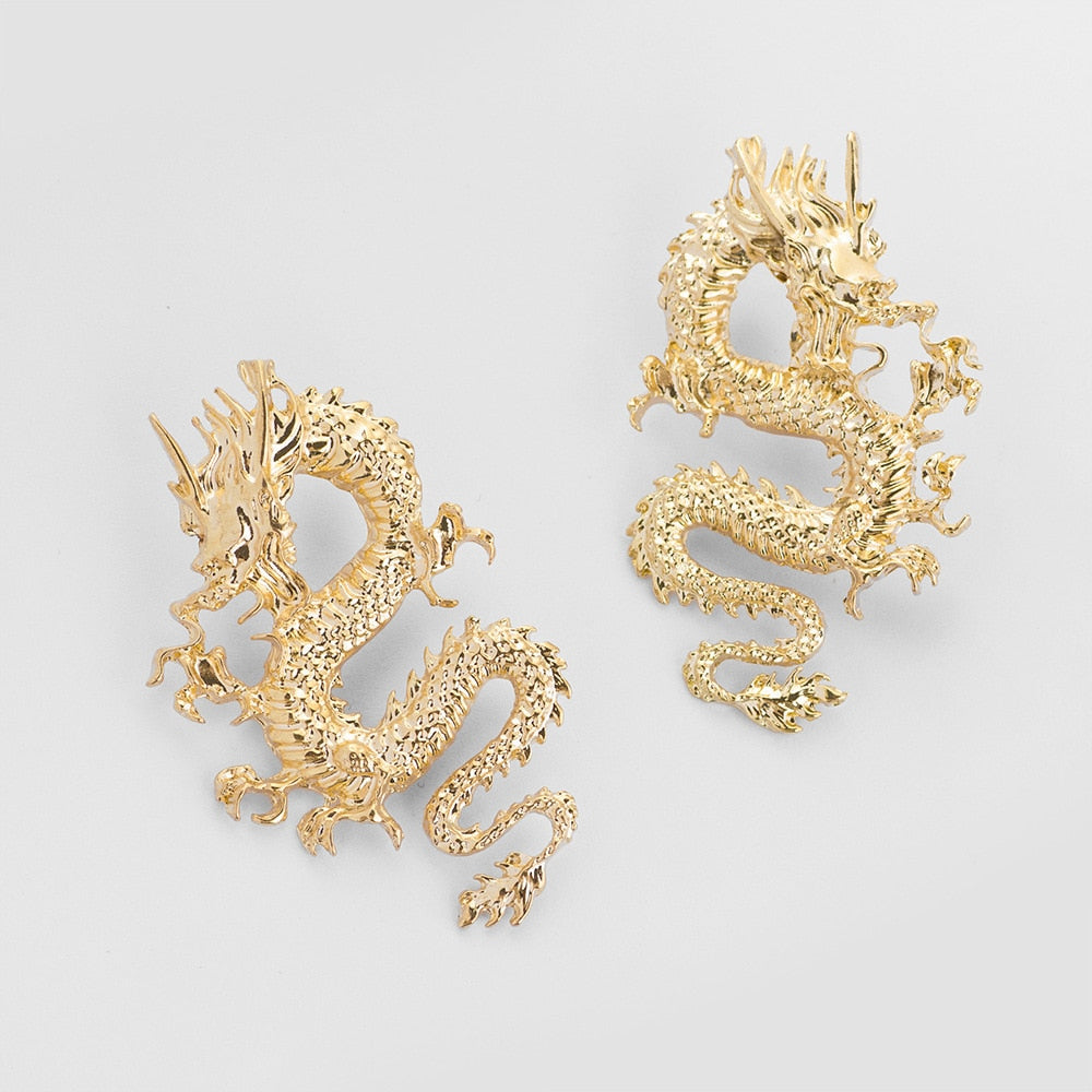 Chinese New Year Dragon Earrings - Festigal