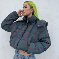 Reflective Devil Puffer Jacket