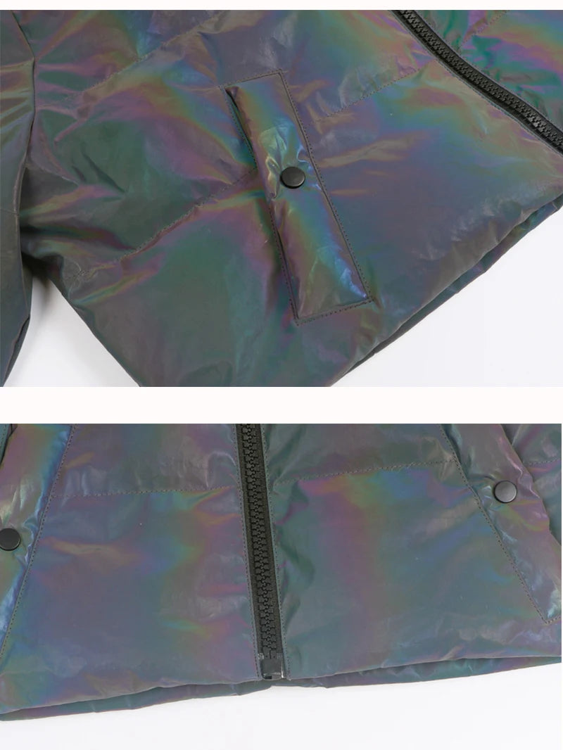 Reflective Devil Puffer Jacket