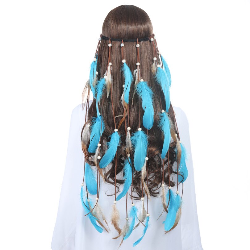 Long Length Feather Festival Headband - Festigal