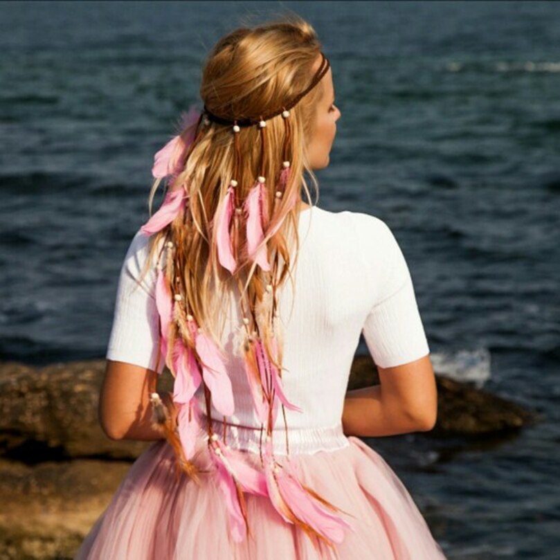 Long Length Feather Festival Headband - Festigal