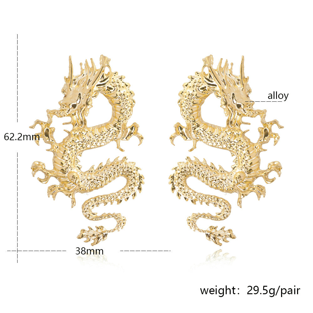 Chinese New Year Dragon Earrings - Festigal