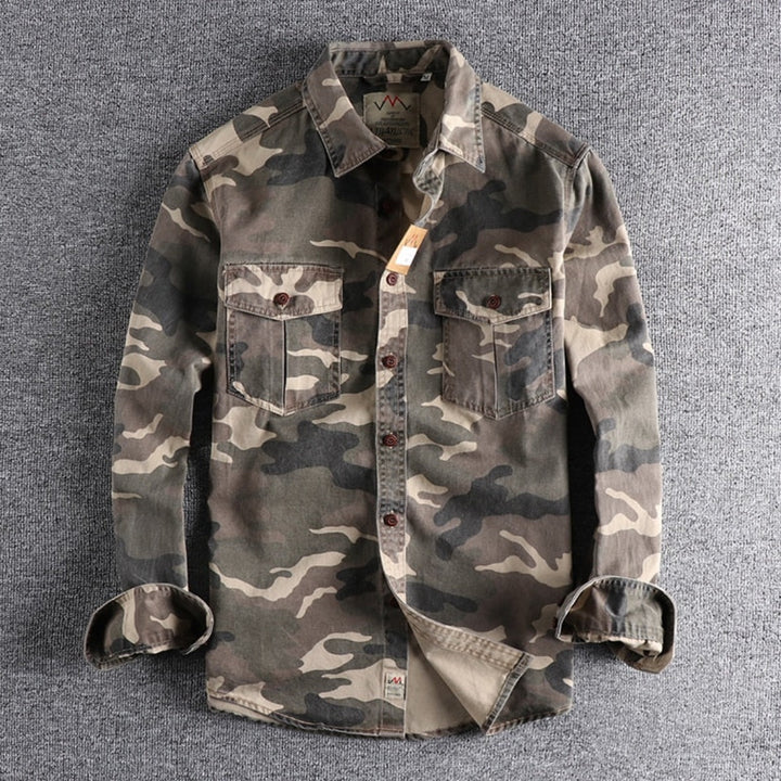 Men's Camouflage Cargo Shirt - Festigal