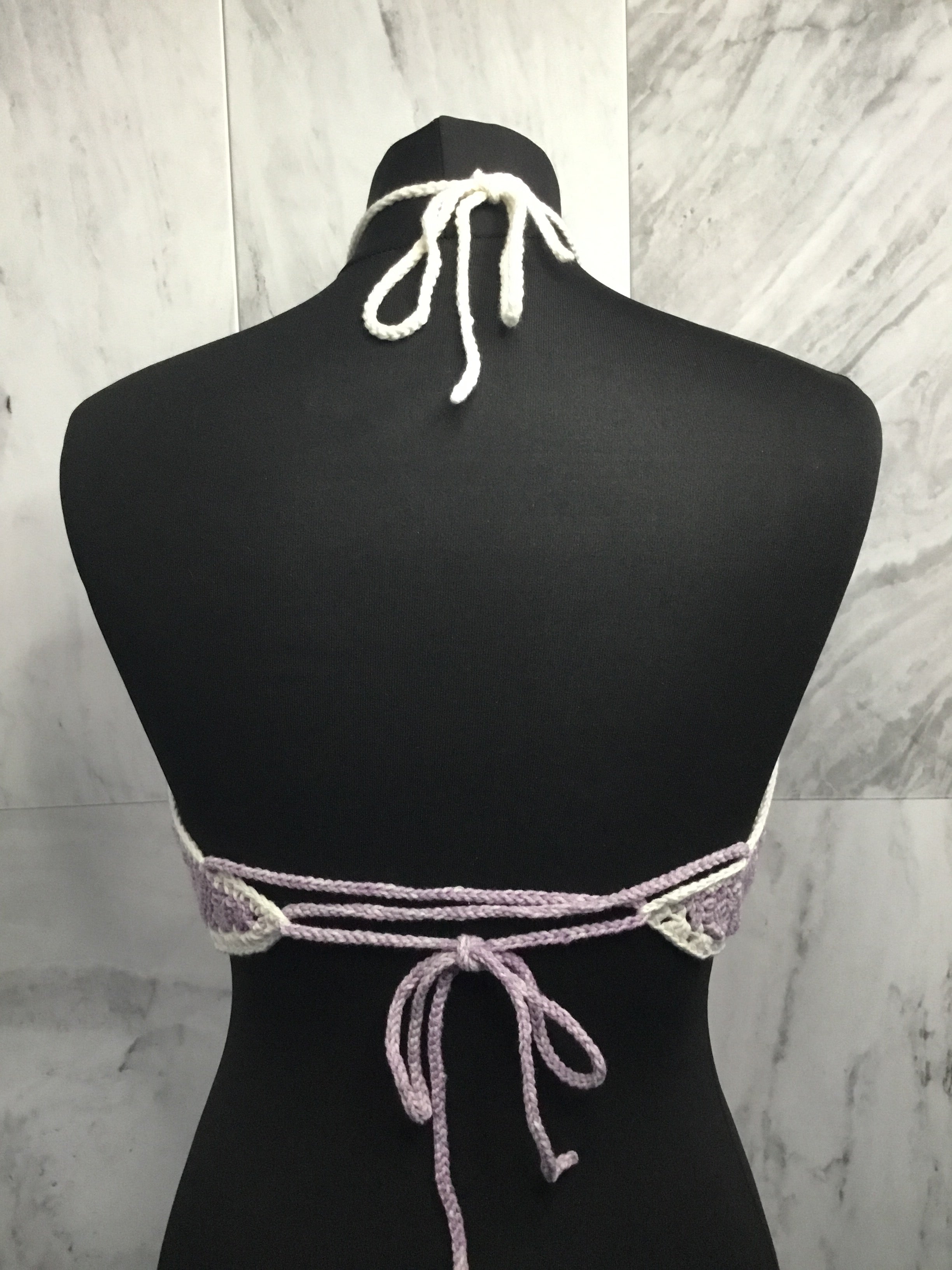 Wildflower Inset Crochet Halter Tops – Handmade Festival Bralette