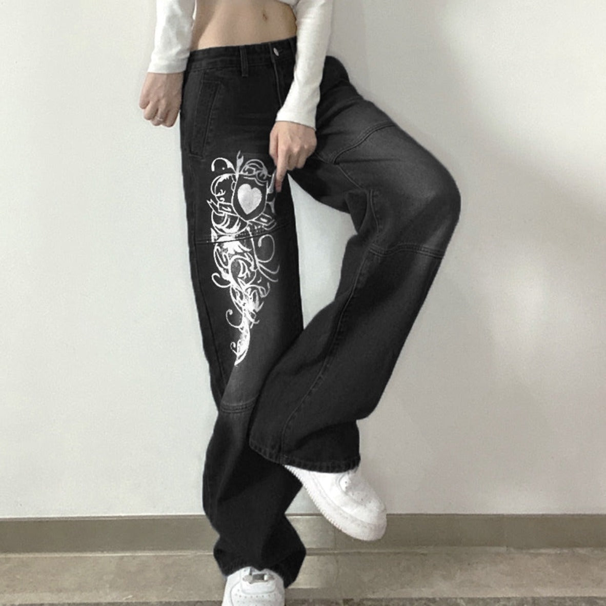 Indie Y2K Style Low Waisted Cargo Pants - Festigal