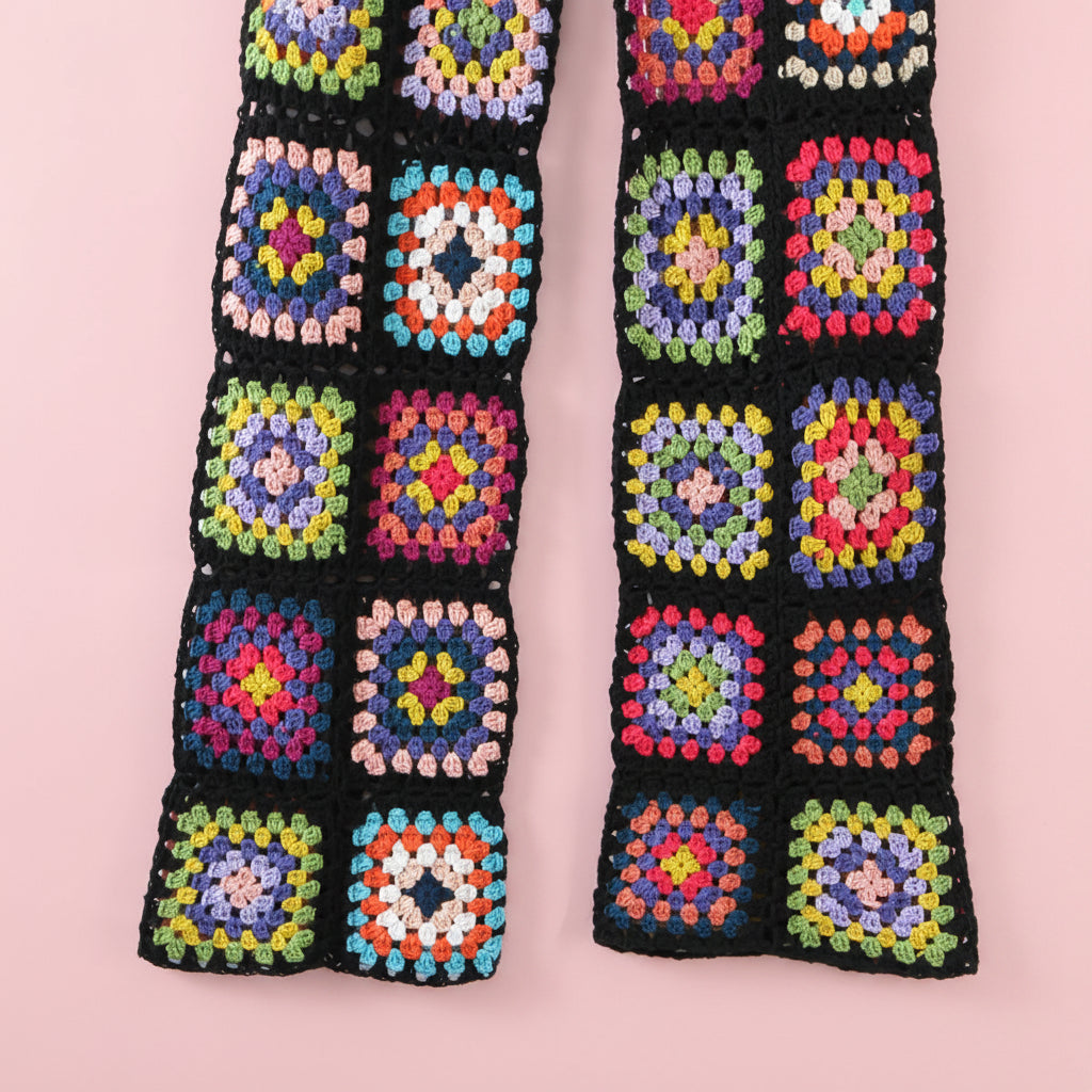 Granny Square Crochet Pants