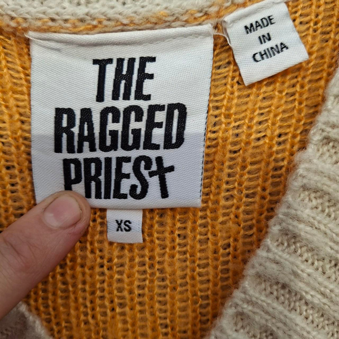 The Ragged Priest flame knit dress. Size XS. - Festigal