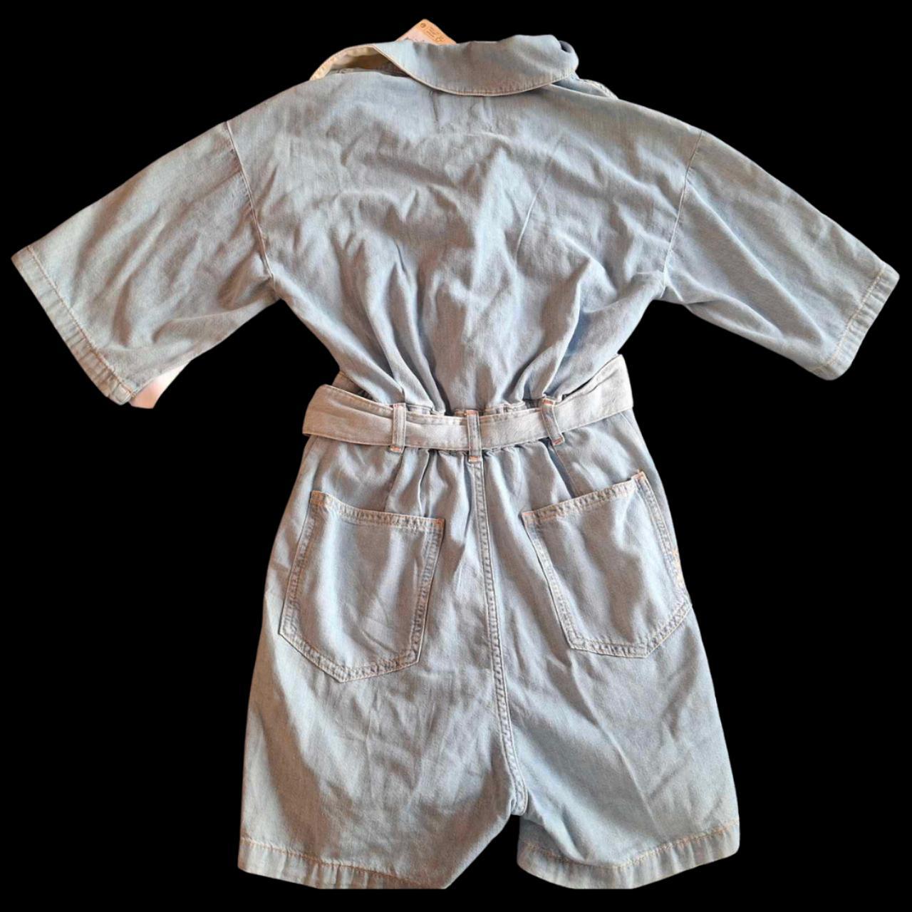 Scotch and Soda BNWT Denim Acid Wash Blue Playsuit Size 34 UK 6 - Festigal